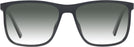 Square Black Dubrovnik w/ Gradient Progressive No-Line Reading Sunglasses View #2