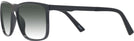Square Black Dubrovnik w/ Gradient Progressive Reading Sunglasses View #3