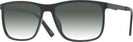 Square Black Dubrovnik w/ Gradient Progressive No-Line Reading Sunglasses View #1