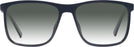 Square Black With Blue Dubrovnik w/ Gradient Progressive No-Line Reading Sunglasses View #2