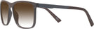 Square Tortoise Dubrovnik w/ Gradient Progressive No-Line Reading Sunglasses View #3