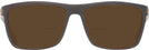 Rectangle Brown Endurance Bifocal Reading Sunglasses View #2