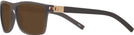 Rectangle Brown Endurance Bifocal Reading Sunglasses View #3