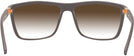 Rectangle Brown Endurance w/ Gradient Progressive Reading Sunglasses View #4