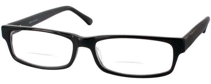 Rectangle Glossy Black Brent Bifocal View #1