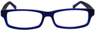Rectangle Blue Brent Single Vision Full Frame View #2