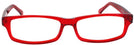Rectangle Red Brent Single Vision Full Frame View #2