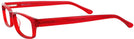 Rectangle Red Brent Single Vision Full Frame View #3