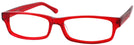 Rectangle Red Brent Single Vision Full Frame View #1