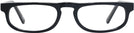 Rectangle Black Monaco Single Vision Half Frame View #2