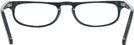Rectangle Black Monaco Single Vision Half Frame View #4