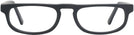 Rectangle Matte Black Monaco Single Vision Half Frame View #2