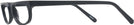 Rectangle Matte Black Monaco Single Vision Half Frame View #3