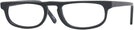 Rectangle Matte Black Monaco Single Vision Half Frame View #1