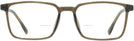 Rectangle Transparent Green Vance Bifocal View #2