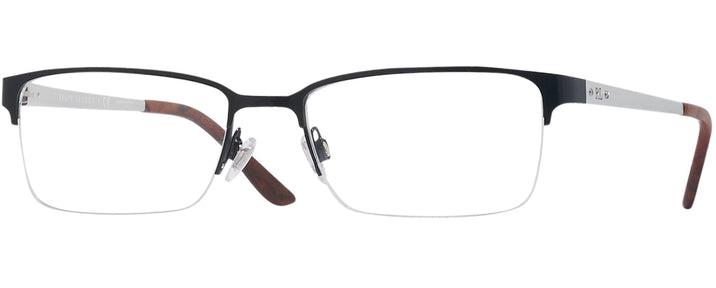 Rectangle Semi Shiny Black Ralph Lauren 5089 Single Vision Full Frame View #1