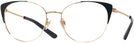 Cat Eye Shiny Gold Black Ralph Lauren 5111 Computer Style Progressive View #1