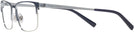 Rectangle Semi Matte Blue/silver Ralph Lauren 5119 Progressive No Line Bifocal View #3