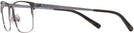 Rectangle Semi Matte Brown/gunmetal Ralph Lauren 5119 Computer Style Progressive View #3