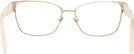 Square Pale Gold/cream Ralph Lauren 5125 Single Vision Full Frame View #4