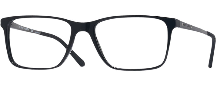 Rectangle Shiny Black Ralph Lauren 6133 Single Vision Full Frame View #1