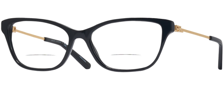 Cat Eye Shiny Black Ralph Lauren 6212 Bifocal View #1