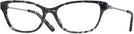 Cat Eye Shiny Black Havana Ralph Lauren 6212 Single Vision Full Frame View #1