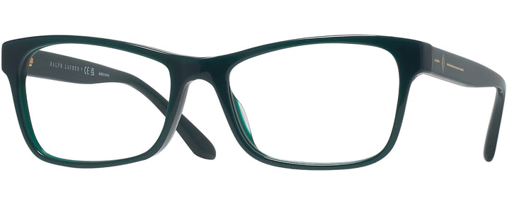 Rectangle Forest Green Ralph Lauren 6229U Single Vision Full Frame View #1