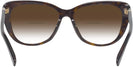 Cat Eye Havana Ralph Lauren 6232U w/ Gradient Bifocal Reading Sunglasses View #4