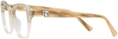Square Transparent Beige Ralph Lauren 6236U Single Vision Full Frame View #3