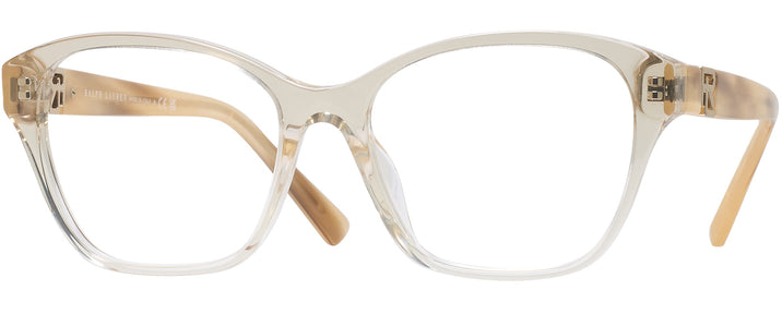 Square Transparent Beige Ralph Lauren 6236U Single Vision Full Frame View #1