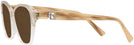 Square Transparent Beige Ralph Lauren 6236U Bifocal Reading Sunglasses View #3