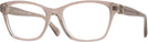 Rectangle Transparent Taupe Grey Ralph Lauren 6243 Single Vision Full Frame View #1