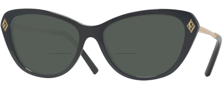 Cat Eye Black Ralph Lauren 6245 Bifocal Reading Sunglasses View #1