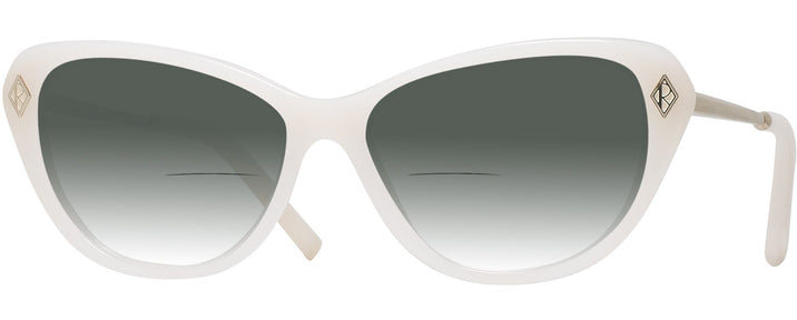 Cat Eye Opaline Milky Ralph Lauren 6245 w/ Gradient Bifocal Reading Sunglasses View #1