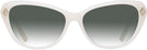 Cat Eye Opaline Milky Ralph Lauren 6245 w/ Gradient Progressive Reading Sunglasses View #2
