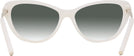 Cat Eye Opaline Milky Ralph Lauren 6245 w/ Gradient Progressive Reading Sunglasses View #4