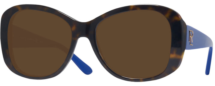 Oversized Shiny Dark Havana Ralph Lauren 8144 Progressive Reading Sunglasses View #1