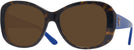 Oversized Shiny Dark Havana Ralph Lauren 8144 Progressive Reading Sunglasses View #1