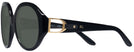Round Shiny Black Ralph Lauren 8188Q Progressive Reading Sunglasses View #3