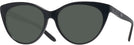 Cat Eye Shiny Black Ralph Lauren 8195B Progressive Reading Sunglasses View #1