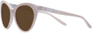 Cat Eye Shiny Mauve Ralph Lauren 8195B Progressive Reading Sunglasses View #3