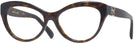 Cat Eye Havana Ralph Lauren 8213 Single Vision Full Frame View #1