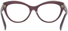 Cat Eye Transparent Violet Ralph Lauren 8213 Single Vision Full Frame View #4