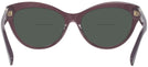 Cat Eye Transparent Violet Ralph Lauren 8213 Bifocal Reading Sunglasses View #4