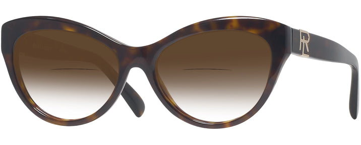 Cat Eye Havana Ralph Lauren 8213 w/ Gradient Bifocal Reading Sunglasses View #1