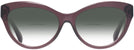 Cat Eye Transparent Violet Ralph Lauren 8213 w/ Gradient Bifocal Reading Sunglasses View #2