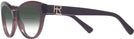 Cat Eye Transparent Violet Ralph Lauren 8213 w/ Gradient Bifocal Reading Sunglasses View #3