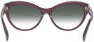 Cat Eye Transparent Violet Ralph Lauren 8213 w/ Gradient Bifocal Reading Sunglasses View #4