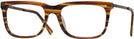 Square Brown Structure Rodenstock 435 Single Vision Full Frame View #1